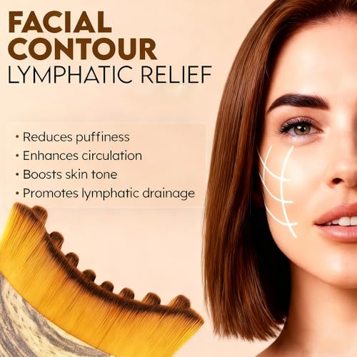 Aeki Lymphatic Contour Face Brush - Reduce Puffiness & Sculpt