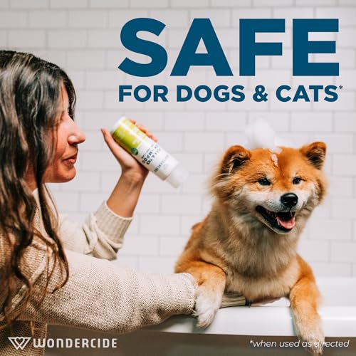 Wondercide Lemongrass Flea & Tick Shampoo for Dogs & Cats - 12 Fl oz