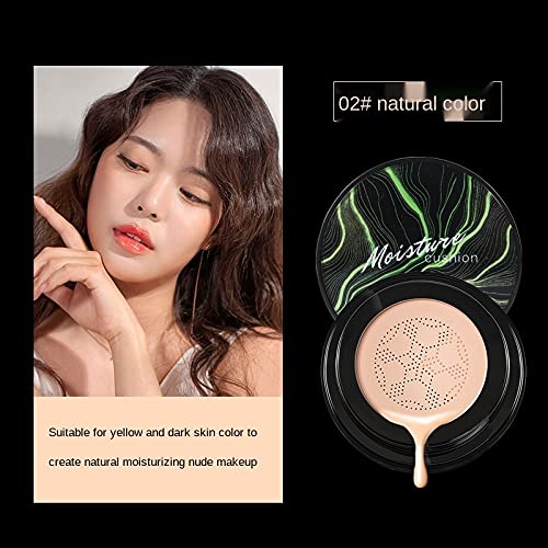 Air Cushion CC Cream Foundation with Mushroom Sponge Puff
