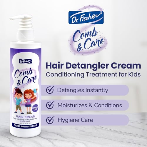 Dr. Fischer Kids & Adults Hair Detangler Cream Twin Pack 5.5 Fl Oz - Rosemary & Vitamin B5
