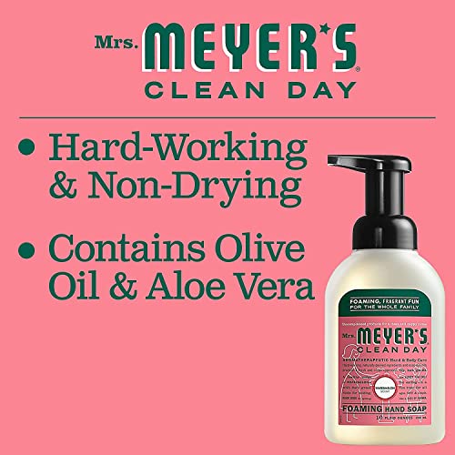 Mrs. MEYER'S CLEAN DAY Foaming Hand Soap, Watermelon Scent,10 Fl oz. (Pack of 6)