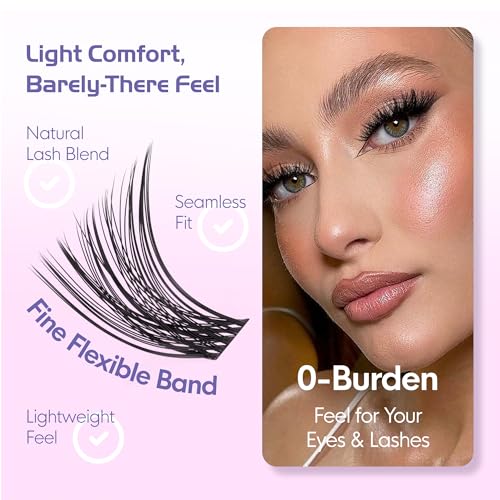Lash Clusters Kit 700Pcs D Curl Wispy 8-16mm with Bond Seal
