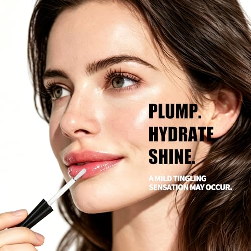 W3W Natural Lip Plumper Gloss - Hydrating & Volumizing Oil