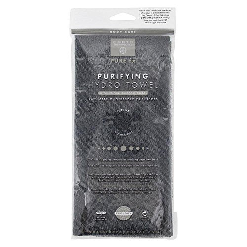 EARTH THERAPEUTICS Charcoal Exfoiliating Towel, 1 EA