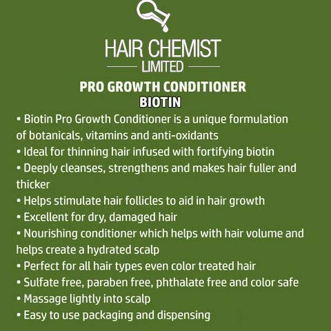 Hair Chemist Biotin Pro-Growth Conditioner 33.8 oz. - Conditioner for Thin Hair