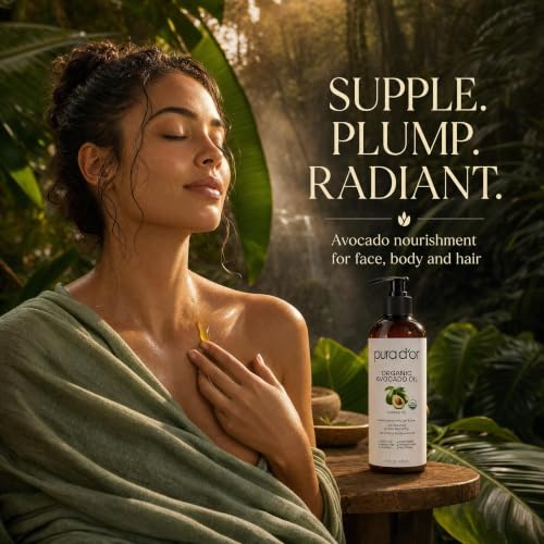 Pura D'Or Organic Avocado Oil 16 Oz - Cold Pressed
