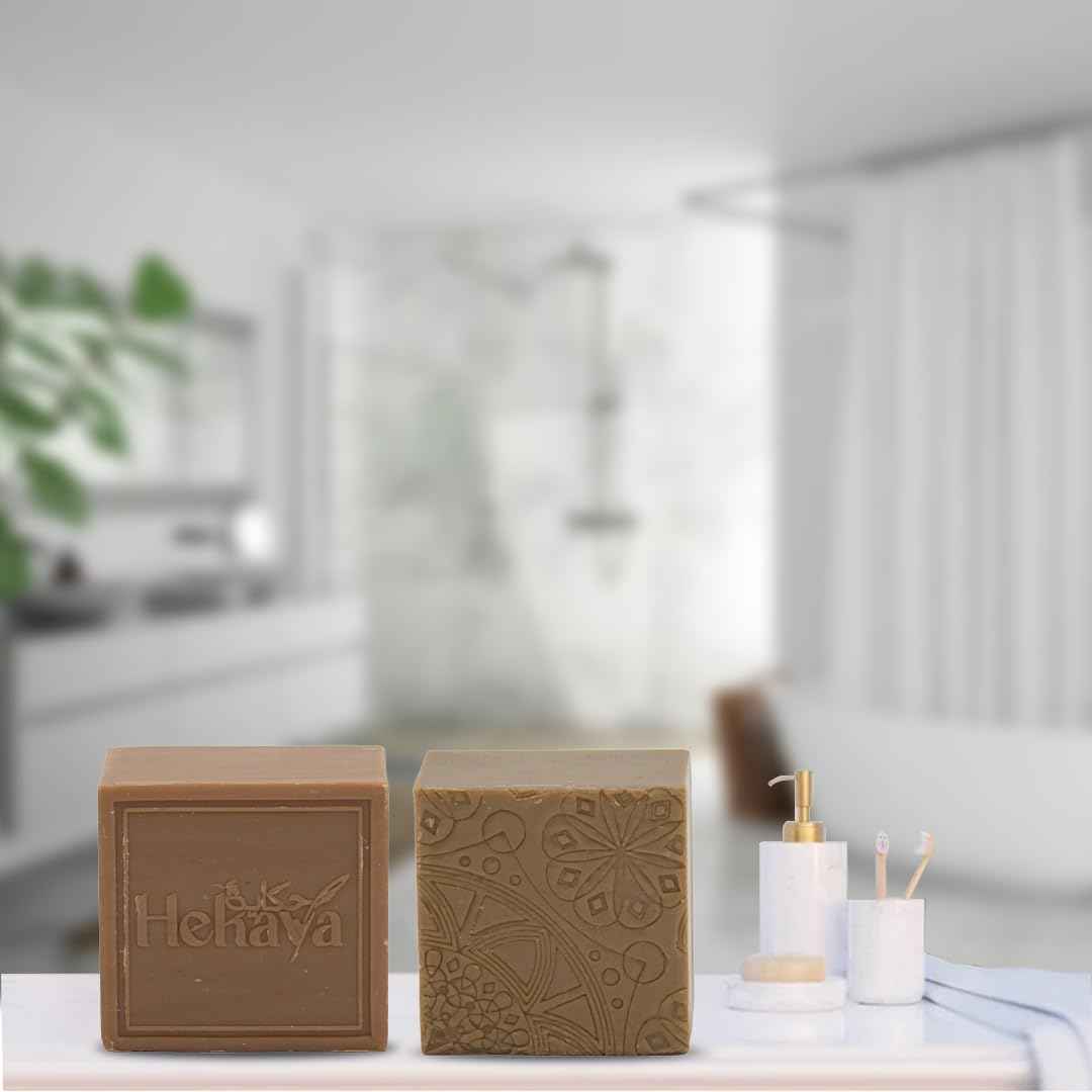 Natural Olive Oil Soap bars with Organic Ingredients, Vegan Soap, Moisturizing, Handmade, Scented With Essential Oils, Body Soap Bars for Women and men (Saffron) (Pack of 4 Bars) 17.6 Ounce