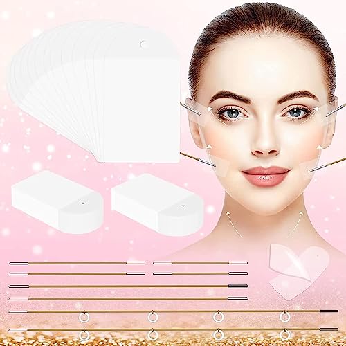 Face Lift Tape Invisible - 59Pcs with 8 Adjustable Bands