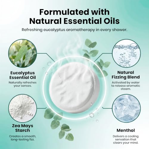 Body Restore Eucalyptus Shower Steamers, 15 Pack