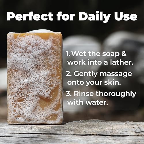 Turmeric Soap - with Kojic Acid, Coconut Oil, Shea Butter, Organic & Natural Ingredients, Vegan, For All Skin Types, Made in USA