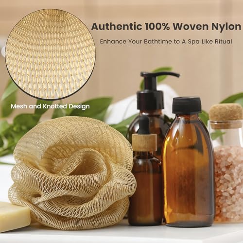 African Net Sponge Exfoliating Body Scrubber 45" - 2 Pack