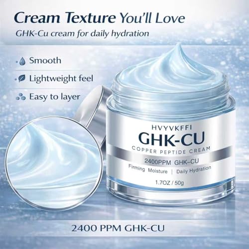 GHK-CU Copper Peptide Cream 2400PPM Firming Moisturizer