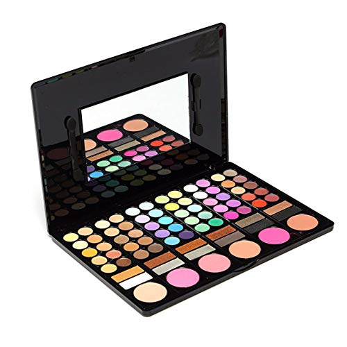 FantasyDay Pro 78 Colors Makeup Palette Kit with Eyeshadow, Blush & Brushes