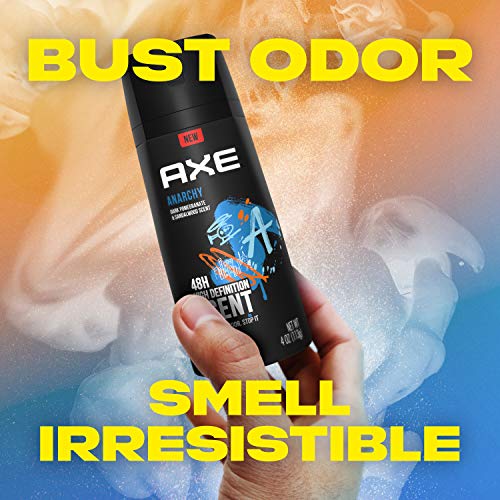 AXE Anarchy Body Spray Deodorant for Men 4 oz (Pack of 6)