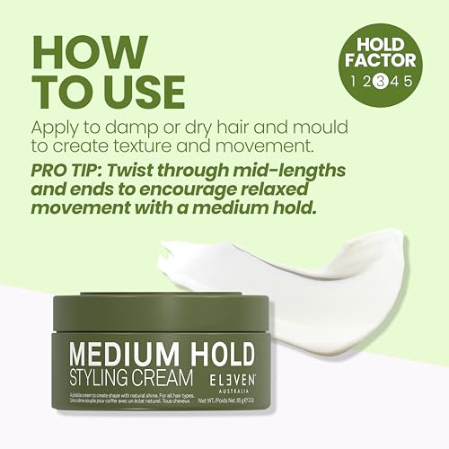 ELEVEN AUSTRALIA Hair Clay - Medium Hold Matte Finish, 3 oz