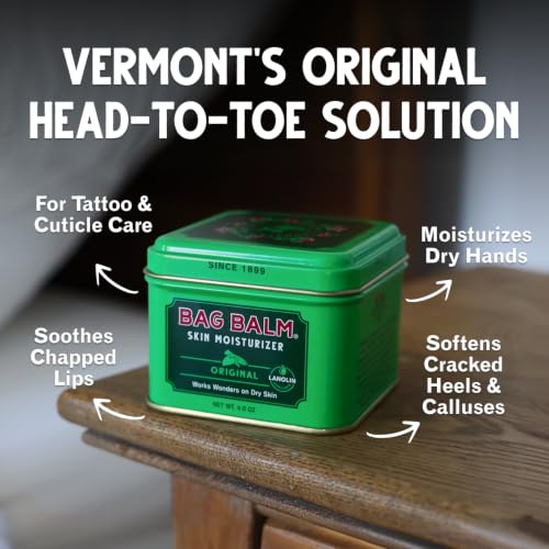 Bag Balm Vermont Original Skin Moisturizer - 4oz Tin