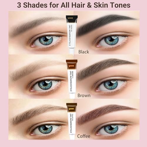 2-In-1 Lash & Brow Tint Kit - Professional Color, 4-6 Week Wear