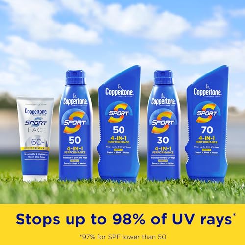 Coppertone SPORT Sunscreen Lotion SPF 50 - Water Resistant 3 Fl Oz