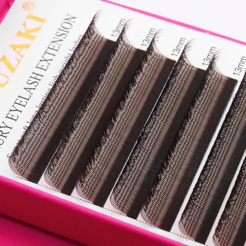 U-Shape Eyelash Extensions 0.07D Brown 8-15mm Mix