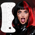 HQ Joker Face Tattoo Stickers - Black & Red Waterproof (8 Sheets)