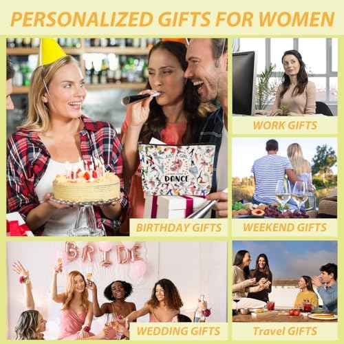 Christmas Thank You Gifts Dance Makeup Bag for Girls Dancer Recital Gift, Cosmetic Toiletry Bag with Zipper Pouch Dance Gift for Women, Sister, Lover, Teacher, Friendship Secret Santa Gifts