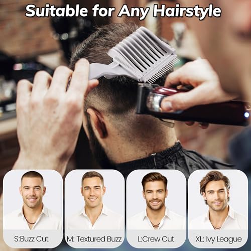 4-in-1 Detachable Fade Comb Set for Hair Clippers