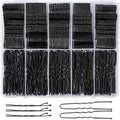 YGDZ Bobby Pins Set - 250 Black 2-inch & 150 U-Shaped Hair Pins