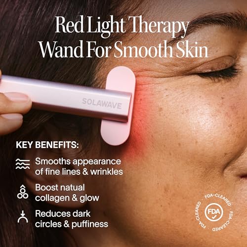 Solawave 4-in-1 Red Light Therapy Wand - Face & Neck