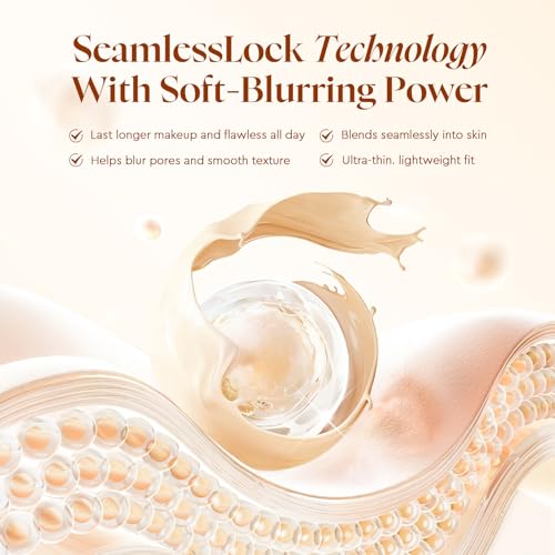 Flawless Blurring Skin Tint by Glad2Glow - 12HR Oil Control, Buildable Medium Coverage