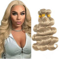 Ash Blonde Body Wave Human Hair Bundles 20 22 24 Inch