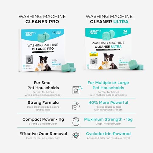 Uproot Clean Washing Machine Cleaner Tablets - 24 Pack