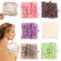 6 Packs Wash Cloth Loofah for Bar Soap, 2 in 1 Loofah Sponge Washcloth Combo for Body Wash and Smooth Skin