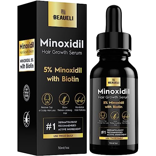 5% Minoxidil Hair & Beard Growth Treatment for Men & Women - 1oz