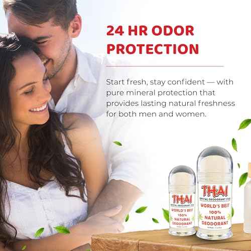 Thai crystal deodorant stick, 3.5 ounce pushup (3pack)