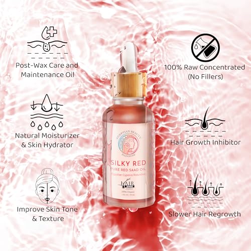 Red Saad Oil Hair Removal - 100% Pure Egyptian Cyperus Rotundus