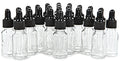 Vivaplex 24-Pack 15ml Clear Glass Bottles with Droppers
