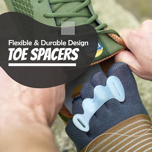Firm Toe Spacers for Bunion Relief & Foot Alignment - Supports Foot Health
