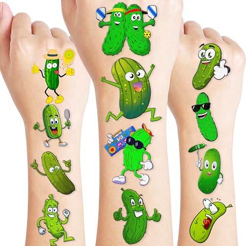 96 Pickle Temporary Tattoos for Kids Birthday Party Favors