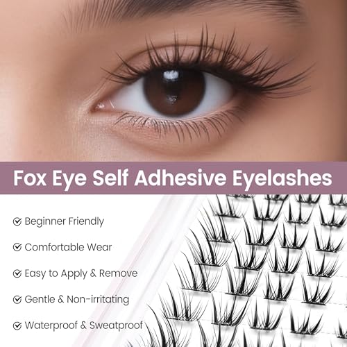 Cat Eye Lash Clusters 10-16mm Pre-Glued Press-On 80Pcs