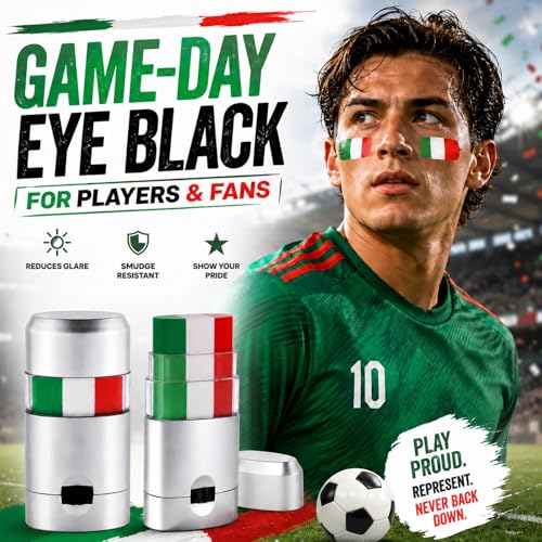 Mexican Flag Face Paint Stick - Waterproof, 2 Pack
