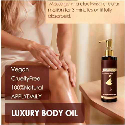 Luxury Body Firming Oil Tightening & Hydrating Treatment After Shower Body Oil For Women | Natural Body Luxury Oil for Dry Skin | Lightweight, Non-Greasy, Nourishing Formula ? 4.06 FL OZ