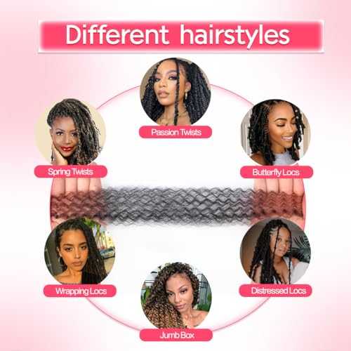 18-Inch Marley Twist Braiding Hair Extensions - Soft Synthetic Kinky Twist