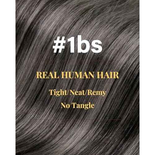 Hetto U Tip Hair Extensions Human Hair Black Ombre Ktip Human Hair Extensions Balayage Black to Silver Grey K Tips Hair Extensions Human Hair 18 Inch 50g 50s