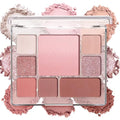 MOOMARTO All-in-One Makeup Palette with Eyeshadow, Blush & Contour - Soft Rosy