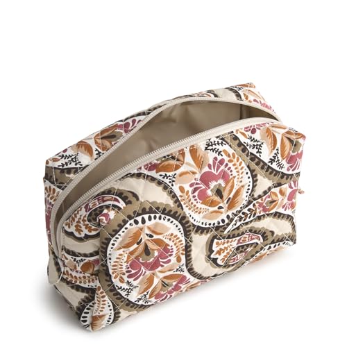 Women's Cotton Nfl Medium Cosmetic Makeup Organizer Bag (Multiple Teams Available), Dallascowboysonblue/Graybandana, One Size
