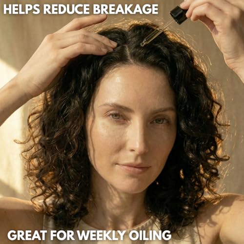 Canadian Grace Rosemary Castor Hair Oil 100mL - Nourishing Hair Treatment for All Hair Types