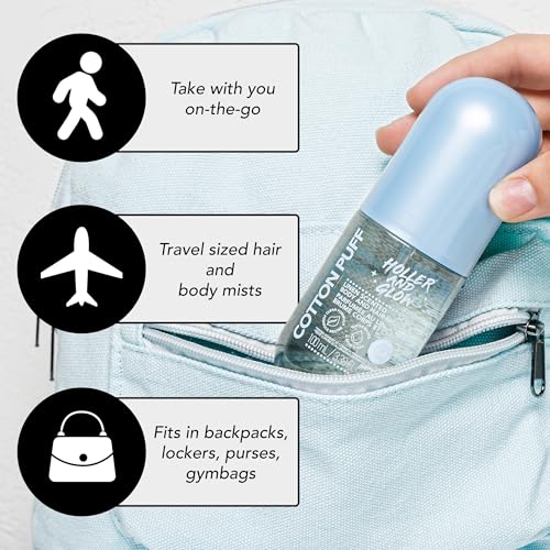 Holler & Glow Cotton Puff Body & Hair Mist - Water-Based Spray