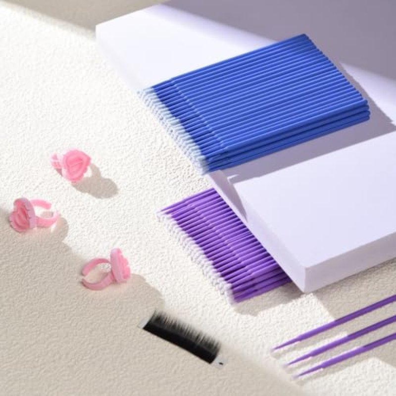 600pcs Disposable Micro Applicator Brushes for Lash Extensions