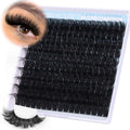 Fluffy Lash Clusters Long Eyelash Clusters, 180D Thick Cluster Eyelash Extensions 14-20mm Individual Lashes Look Like Lash Extension 170pcs Dramatic Eyelashes DIY Volume Lashes Strip