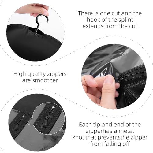 3PCS Wig Storage Bags with Hanger - Dust-Proof Organizer for Wigs